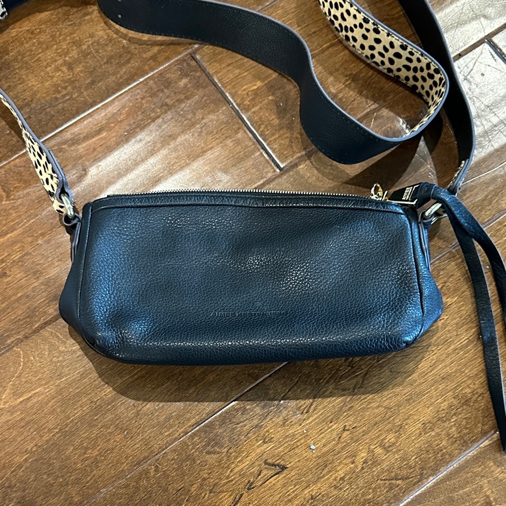 Aimee Kestenberg Black Leather Crossbody Bag